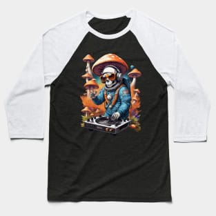 Techno Space Dj - Catsondrugs.com - lsd, acid, drugs, trippy, trip, psychedelic, hippie, drug, funny, science, rave, party, tumblr, weed, mushrooms Baseball T-Shirt